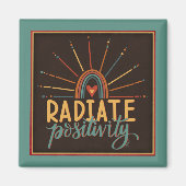 Moderne Sonnenstrahlung - Zitat-Inspiritivität Magnet (Vorne)