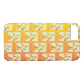 Moderne, sonnige gelbe Tulip Couple Illustration Case-Mate iPhone Hülle (Rückseite (Horizontal))