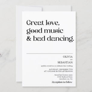 Moderne, sonnige Minimalistische Typografie Einladung