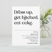 Moderne, sonnige Minimalistische Typografie Einladung (Stehend Vorderseite)