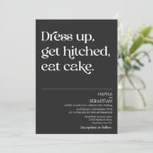 Moderne, sonnige Minimalistische Typografie Einladung (Stehend Vorderseite)