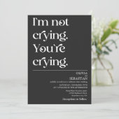 Moderne, sonnige Minimalistische Typografie Einladung (Stehend Vorderseite)