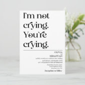 Moderne, sonnige Minimalistische Typografie Einladung (Stehend Vorderseite)