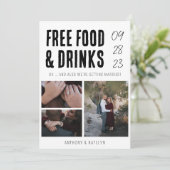 Moderne, sonnige und kostenfreie Küche & Getränke  Save The Date (Stehend Vorderseite)