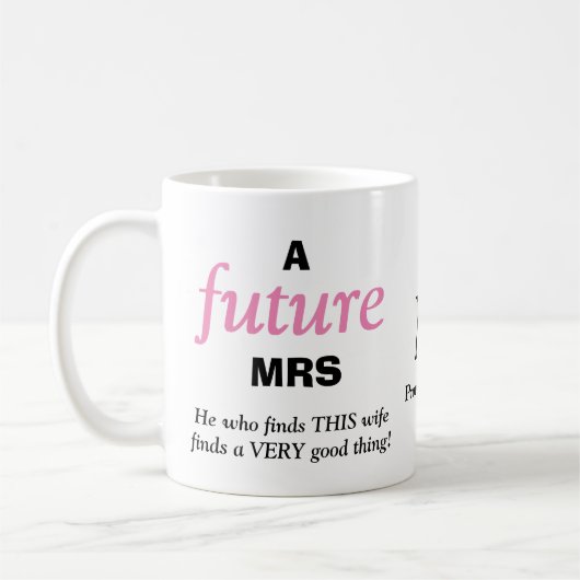 Moderne, sonnige ZUKUNFT MRS Christlich Kaffeetasse (Links)