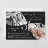 Moderne Sophisticated 51. Hochzeitstag Einladung (Vorderseite)