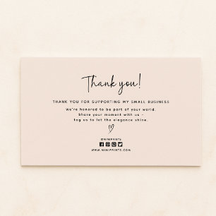 Moderne, soziale Medien Icons danke Karte