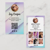 Moderne, soziale Medien, Instagramm folgen Visitenkarte (Vorne/Hinten)