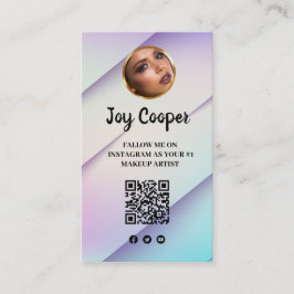 Moderne, soziale Medien, Instagramm folgen Visitenkarte