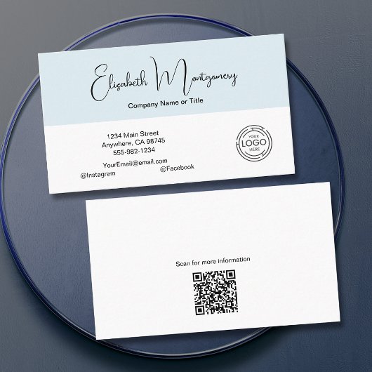 Moderne soziale Medien Visitenkarte