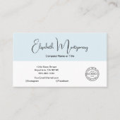 Moderne soziale Medien Visitenkarte (Vorderseite)