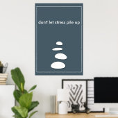 Moderne Spa-Wandkunst Minimalistisch Poster (Heimbüro)