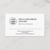 Moderne Spa-Wellness Terminkarte (Vorderseite)