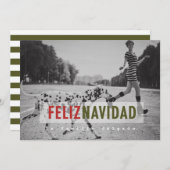 Moderne spanische Urlaubskarte Feiertagskarte (Vorne/Hinten)