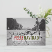 Moderne spanische Urlaubskarte Feiertagskarte (Stehend Vorderseite)