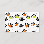 Moderne Spaß farbenfrohe Päpstpflege Visitenkarte (Rückseite)