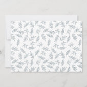 Moderne spät blaue Überraschung Foto Verlobung Ankündigung (Rückseite)