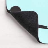 Moderne Spatzenvogel-Silhouette blauer girly Chic Mousepad (Ecke)