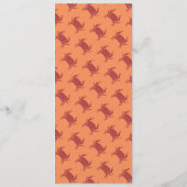 Moderne Speisekarte des Fischrestaurants Menükarte (Rückseite)