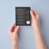 Moderne Speisekarte des Marble Gray Restaurant Flyer (Gruppe)