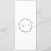 Moderne Speisekarte für Wraath Wedding Menükarte (Rückseite)