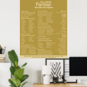 Moderne Speisekarte mit Eiscreme Poster (Heimbüro)