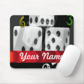 Moderne spielende Würfel Mousepad (Mit Mouse)