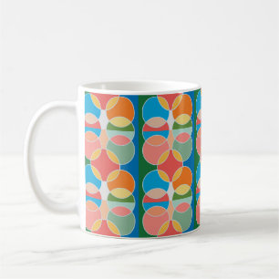 Moderne spielerische Kreise Design Trinkgefäß Tass Kaffeetasse