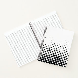 Moderne, spielerische, urbane geometrische Kreisst Notizblock