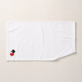 Moderne Spielkartensymbole Muster Badhandtuch Set (Handtuch)