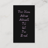 Moderne Spielzeug-HundeVisitenkarten Visitenkarte (Rückseite)