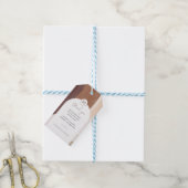 Moderne Spikatour Terracotta | Hochzeit Danke Geschenkanhänger (Mit Garn)