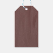 Moderne Spikatour Terracotta | Hochzeit Danke Geschenkanhänger (Rückseite)