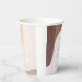 Moderne Spikatour Terracotta | Monografische Hochz Pappbecher (Rechts)