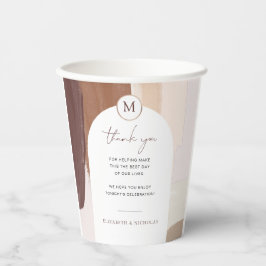 Moderne Spikatour Terracotta | Monografische Hochz Pappbecher