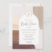 Moderne Spikatterrasse Cotta | BRAUTPARTY Einladung (Vorderseite)