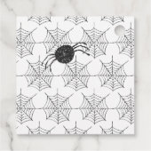 Moderne Spinnen WebHalloween-Dekoration Geschenkanhänger (Rückseite)