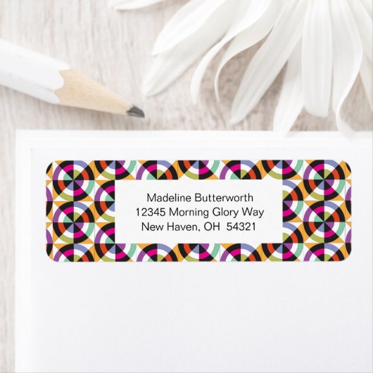 Moderne Spinnkreise Quilmuster (Insitu)