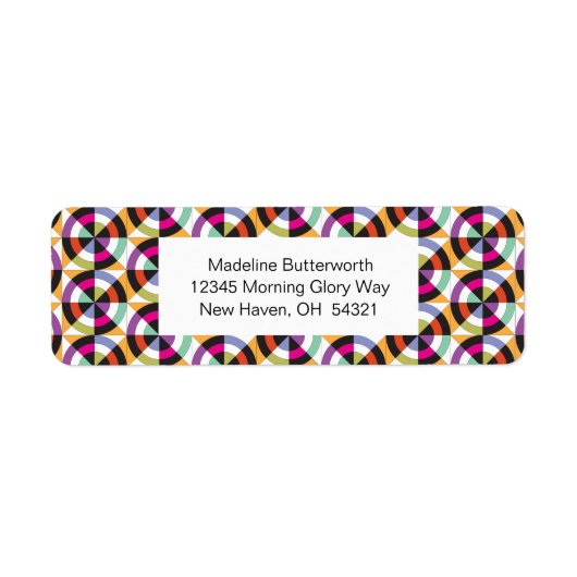 Moderne Spinnkreise Quilmuster (Vorne)