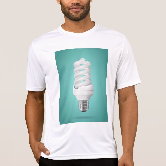 Moderne Spiral-Kompaktleuchtstofflampe T-Shirt (Vorderseite)