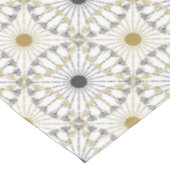 Moderne Spiralen in Gold und Schwarz Tischdecke (Schrägansicht)