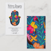 Moderne spirituelle Meditation Hamsa Yoga Visitenkarte (Vorne/Hinten)