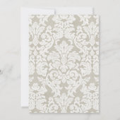 Moderne Spitzen-Brautparty oder Engagement-Partei Einladung (Rückseite)