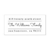 Moderne Split Address Self-Inking Rücksendeadresse Permastempel (Design)