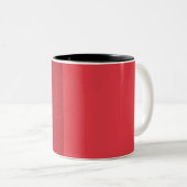 Moderne Split Tomato Red Custom Tasse (VorderseiteRechts)