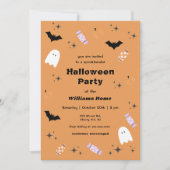 Moderne Spooktacular Halloween-Party Einladung (Vorderseite)