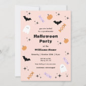 Moderne Spooktacular Halloween-Party Einladung (Vorderseite)