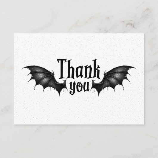 Moderne Spooky Halloween QR Code Danke Karte (Rückseite)