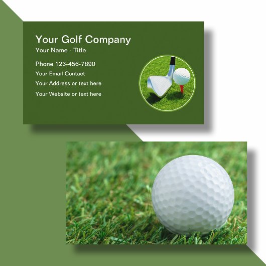 Moderne Sport Golf Thema Business Cards Visitenkarte