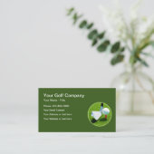 Moderne Sport Golf Thema Business Cards Visitenkarte (Stehend Vorderseite)